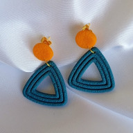 Nira II - kolczyki z gliny polimerowej.