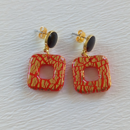 Elektra II - kolczyki z gliny polimerowej., Solomi - ART, kolczyki