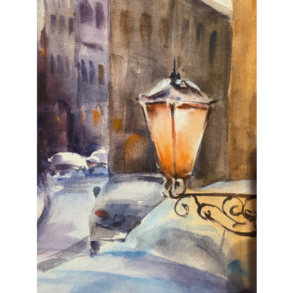 Maria Mandis - obrazy akwarela - Akwarela Praska uliczka foto #3