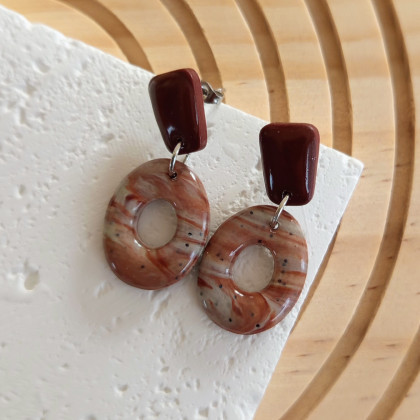 Inet I - kolczyki z gliny polimerowej., Solomi - ART, kolczyki