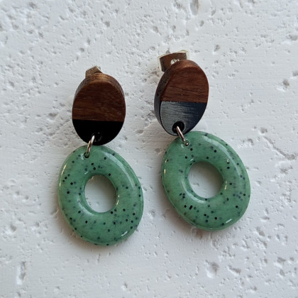 Solomi - ART - kolczyki - Inet II - kolczyki z gliny polimerowej. foto #1