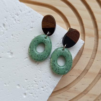 Solomi - ART - kolczyki - Inet II - kolczyki z gliny polimerowej. foto #2