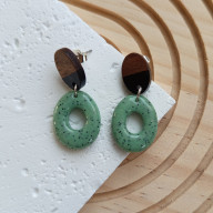 Inet II - kolczyki z gliny polimerowej.