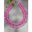 Naszyjnik Różowe Kulki Korale Kaskadowe 25.165