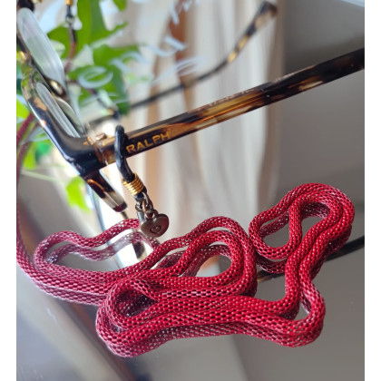 Naszyjnik Łańcuszek Do Okularów 25.167, unikatart, korale,naszyjniki