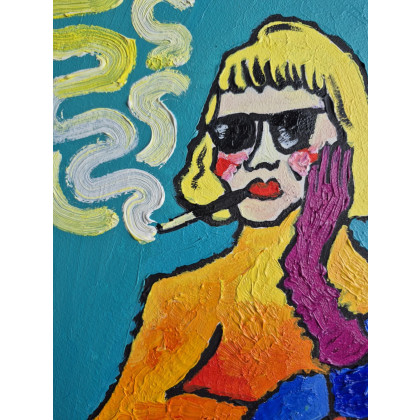 Marlena Kuć - obrazy olejne - kawa, drink i alibi foto #3