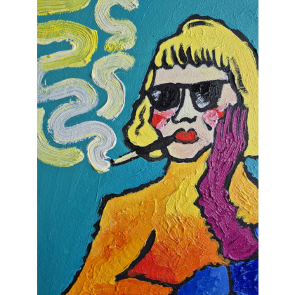 Marlena Kuć - obrazy olejne - kawa, drink i alibi foto #4