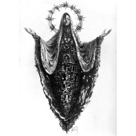 Dea Ex Machina  - rysunek ołówkiem