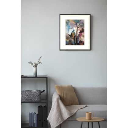 Joanna Tomczyk - obrazy akwarela - Król iluzji, Akwarela, 24 x 32 cm foto #1