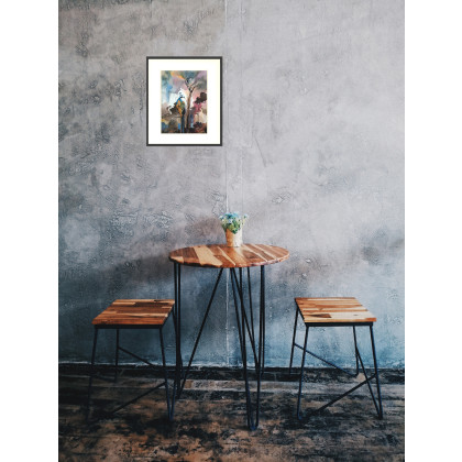 Joanna Tomczyk - obrazy akwarela - Król iluzji, Akwarela, 24 x 32 cm foto #2