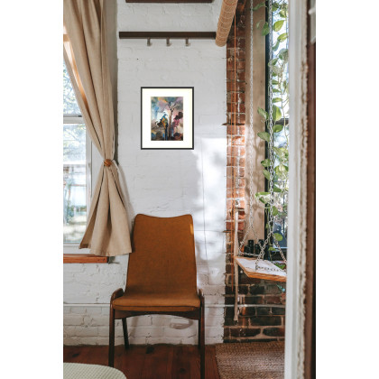 Joanna Tomczyk - obrazy akwarela - Król iluzji, Akwarela, 24 x 32 cm foto #4