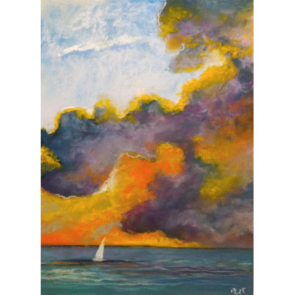 Paulina Lebida - rysunki tech.mieszana - Morze -rysunek pastele foto #1