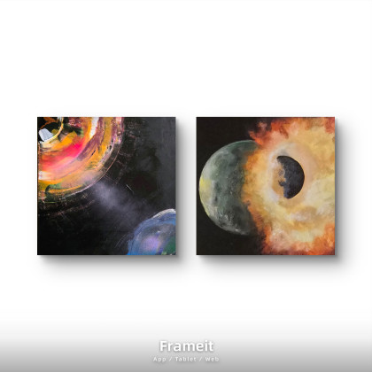 Ewa Mościszko - obrazy akryl - Kompozycja Universe foto #2