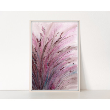 Akwarela A4. Lawenda, Małgorzata Domańska ART, obrazy akwarela