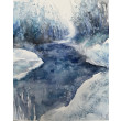 Zimowy strumyk (30x40 cm)