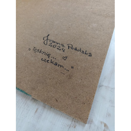 Joanna Podolska - obrazy akryl - Chart, pies, obraz na płycie foto #3