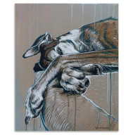 Chart, pies, obraz na płycie