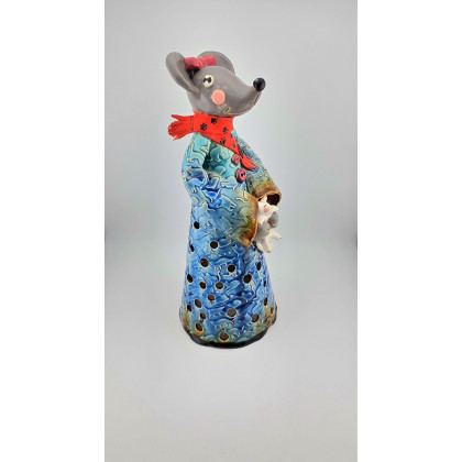 Edyta Mądzelewska - rzeźby - Mysz świecznik duży foto #2