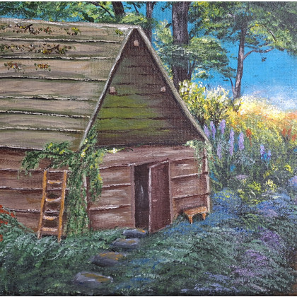 Katarzyna Wawrzyniak - obrazy akryl - Leśna mgiełka foto #2