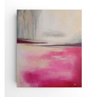 Abstrakcja z różem i złotem -obraz akrylowy 60/50 cm