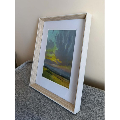 Paulina Lebida - rysunki tech.mieszana - Pejzaż -rysunek pastelami olejnymi w ramie foto #1