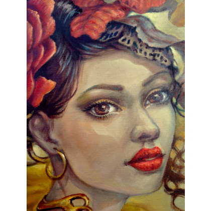 Izabela Krzyszkowska - obrazy olejne - Tancerka Flamenco foto #4