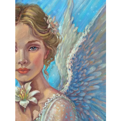 Izabela Krzyszkowska  - obrazy olejne - Tęsknota anioła  - KOBIETA ANIOŁ foto #3