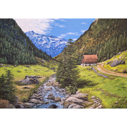 Szwajcaria, Katarzyna Wawrzyniak, obrazy akryl