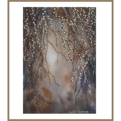 Akwarela Akwarelka Obraz pt: Zaczarowany Ogród 2, Beata Rudecka, obrazy akwarela