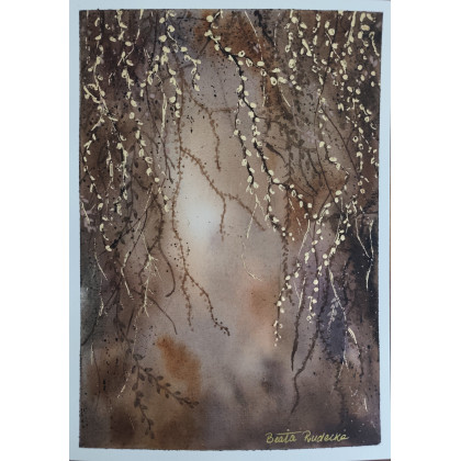 Beata Rudecka - obrazy akwarela - Akwarela Akwarelka Obraz pt: Zaczarowany Ogród 2 foto #4