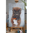 Bokser - portret psa, 60x40cm
