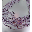 Naszyjnik Fioletowe Kryształki