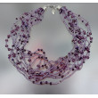 Naszyjnik Fioletowe Kryształki