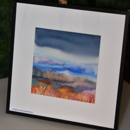 Jolanta Zdanowicz - obrazy akwarela - Pejzaż późnojesienny foto #1