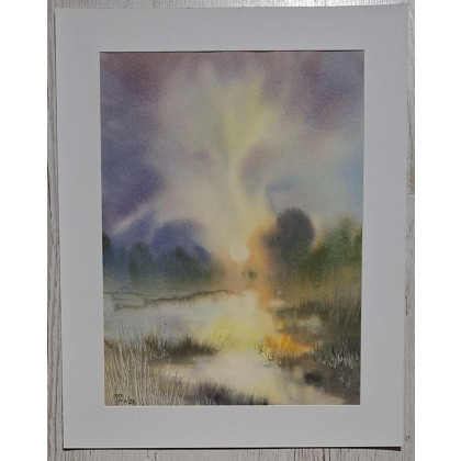 Jolanta Zdanowicz - obrazy akwarela - Mglisty poranek foto #2