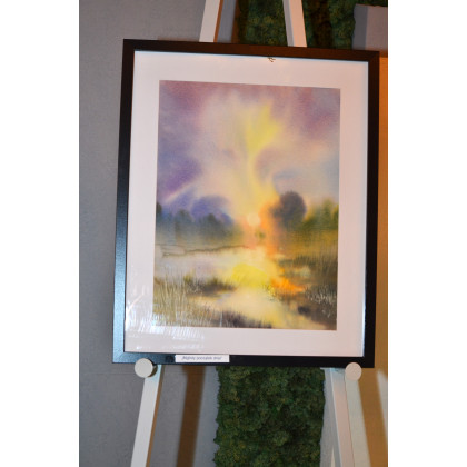 Jolanta Zdanowicz - obrazy akwarela - Mglisty poranek foto #5