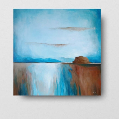 Pejzaż -obraz akrylowy 60/60 cm, Paulina Lebida, obrazy akryl