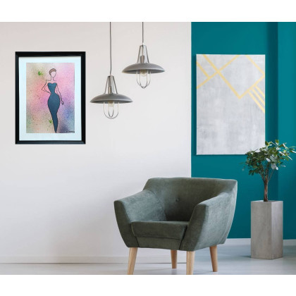 Monarti - obrazy tech. mieszana - Obraz line art foto #1