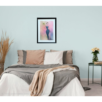 Monarti - obrazy tech. mieszana - Obraz line art foto #2