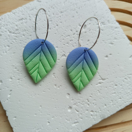 Solomi - ART - kolczyki  - Flora II- kolczyki z gliny polimerowej. foto #2