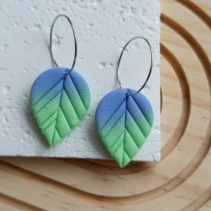 Solomi - ART - kolczyki  - Flora II- kolczyki z gliny polimerowej. foto #4