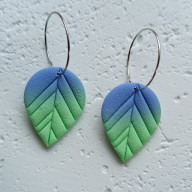 FLORA II- KOLCZYKI Z GLINY POLIMEROWEJ.