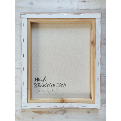 Joanna Podolska - obrazy akryl - Wesoła koza, 30x25cm foto #3