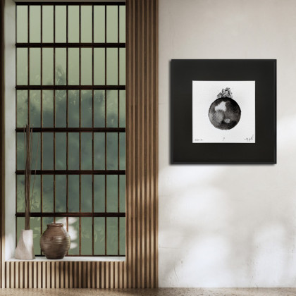 Maja Gajewska - obrazy akwarela - UNIKAT - oprawiona w ramę akwarela (domek 1) foto #4