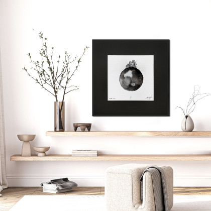 Maja Gajewska - obrazy akwarela - UNIKAT - oprawiona w ramę akwarela (domek 2) foto #3