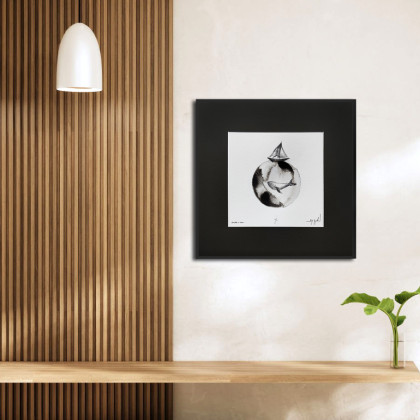 Maja Gajewska - obrazy akwarela - UNIKAT - oprawiona w ramę akwarela (łódka 4) foto #4