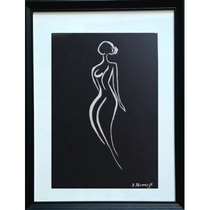 Rysunek line art, Monarti, rysunki tech.mieszana