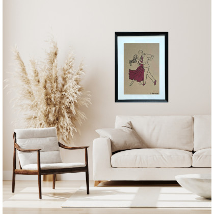 Monarti - obrazy tech. mieszana - Obraz line art foto #1