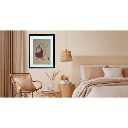 Monarti - obrazy tech. mieszana - Obraz line art foto #2