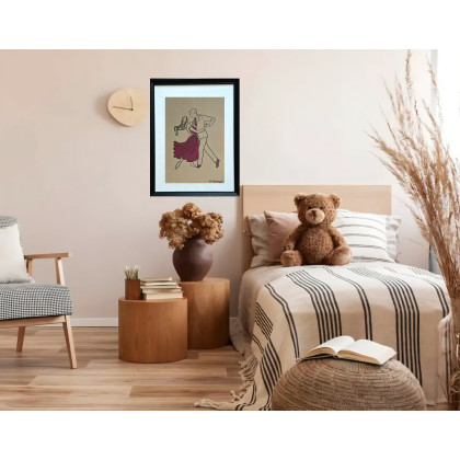 Monarti - obrazy tech. mieszana - Obraz line art foto #3